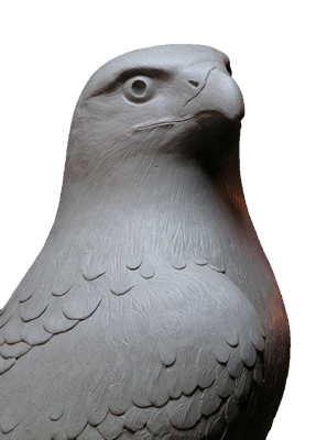 Hawk outdoor statue for sale
