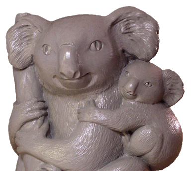 Koala Mother and Baby Cub outdoor statue for sale